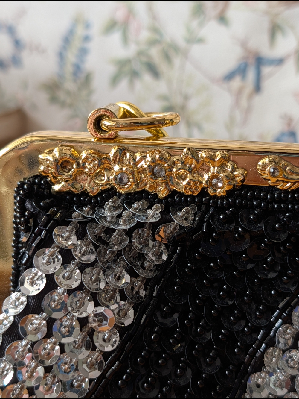 Sequin Beaded Handbag - Picture 8 of 10